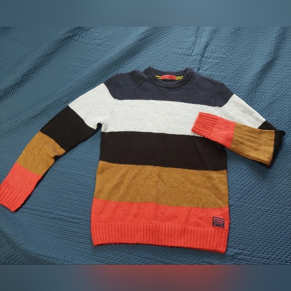 Scotch & Soda Multicolor Striped Crewneck Sweater - Picture 1 of 5
